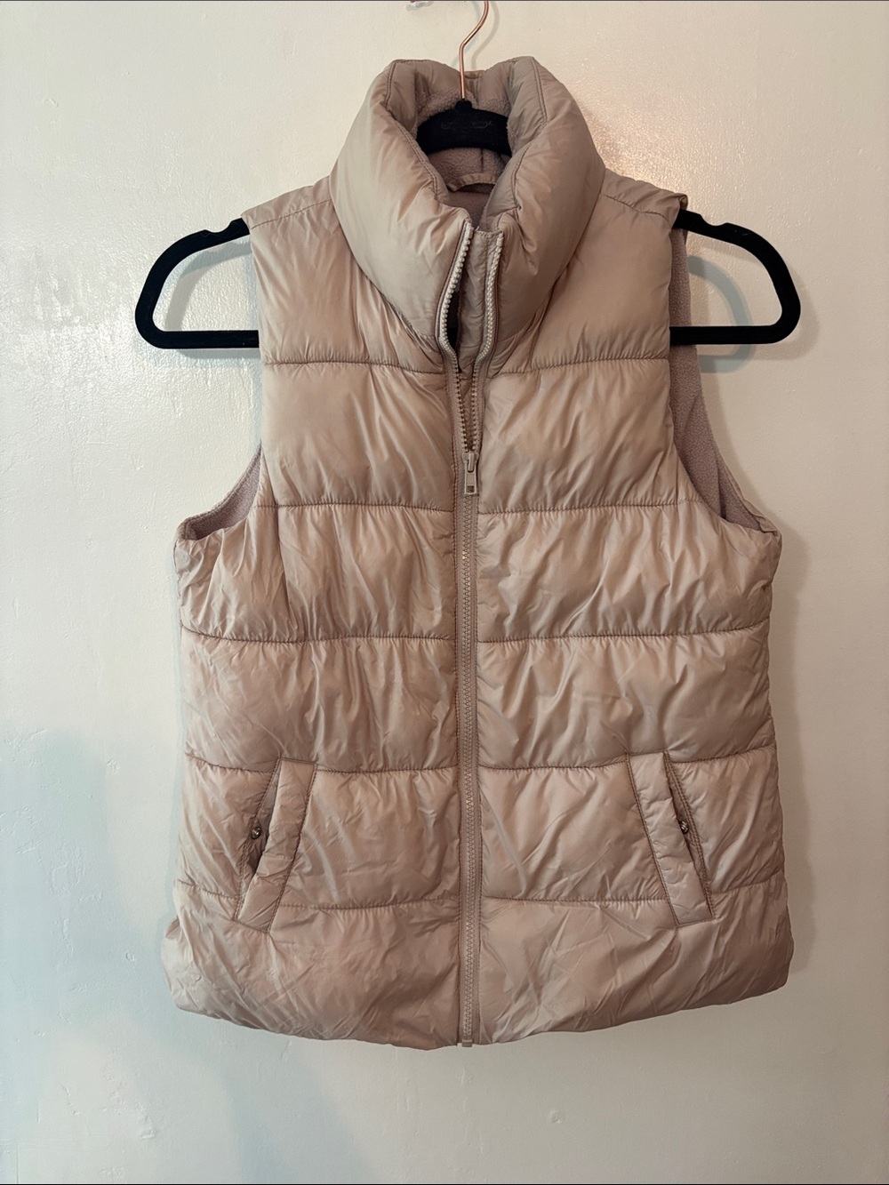 Old Navy Light Pink  Quilted Puffer Vest - Size XS